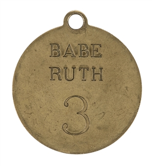 1929-1934 Babe Ruth Yankee Stadium Locker Tag